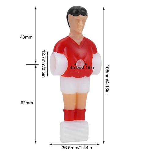 Alomejor Table Soccer Player 4 Piezas Men Mini Football Player Repuestos para Table Football