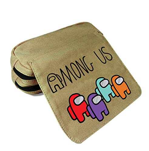 Among Us Estuche para lápices, Estuche para lápices de gran capacidad, Estuche para estudiantes, Estuche para lápices con múltiples compartimentos (estilo 3)