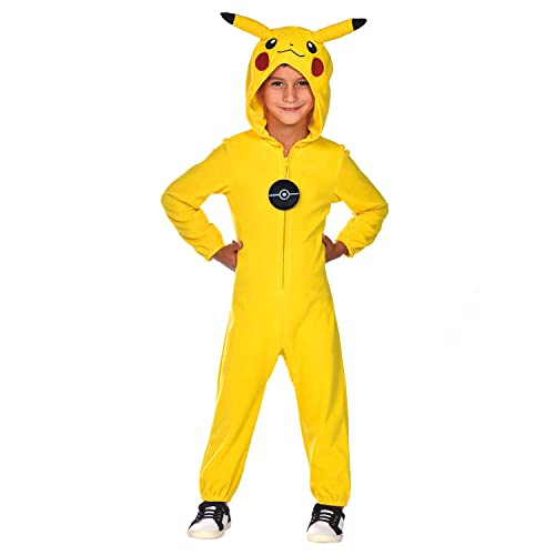 amscan 9908883 Disfraz de Pikachu con licencia oficial de Pokemon para niños (4-6 años)