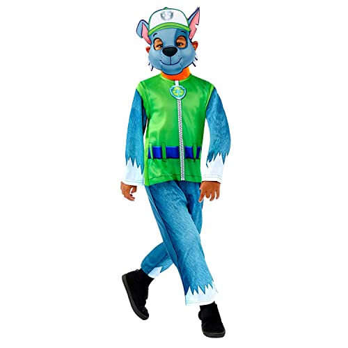 amscan 9909122 Costume-age Paw Patrol Rocky Good-Disfraz de Halloween para niños de 4 a 6, color verde, 4-6 años