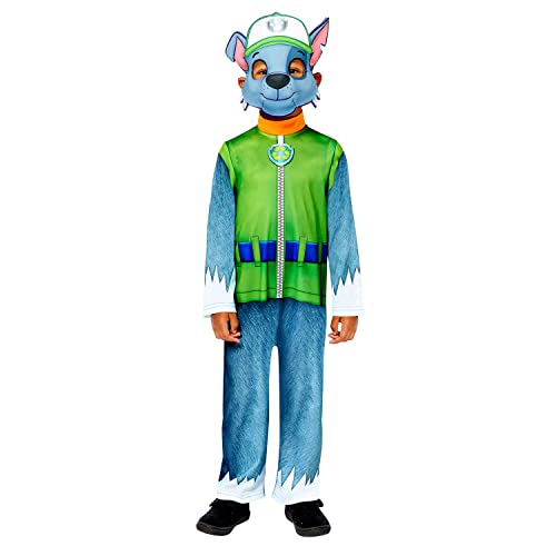 amscan 9909122 Costume-age Paw Patrol Rocky Good-Disfraz de Halloween para niños de 4 a 6, color verde, 4-6 años