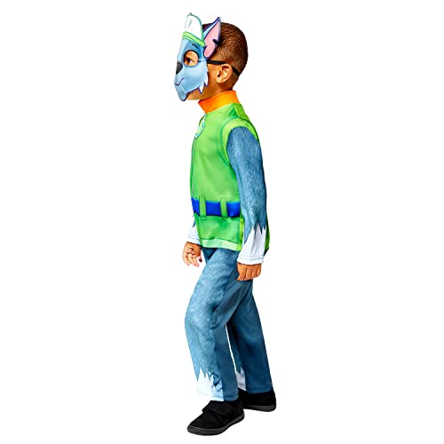 amscan 9909122 Costume-age Paw Patrol Rocky Good-Disfraz de Halloween para niños de 4 a 6, color verde, 4-6 años