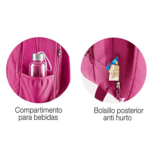 ANEKKE Mochila Doble Compartimento Traveller