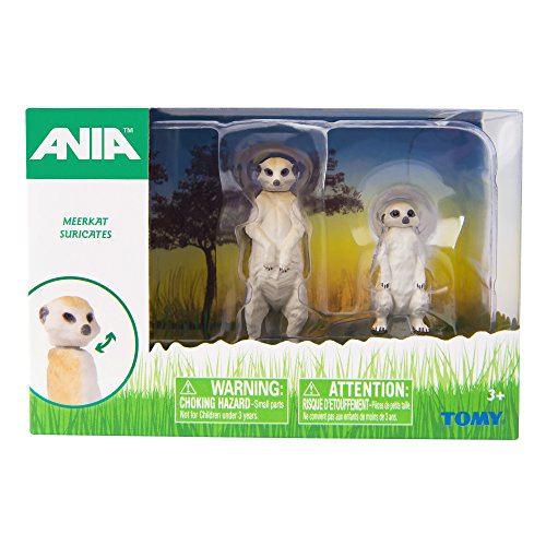 ANIA T16070 - Figura articulada de pingüino y Suricato