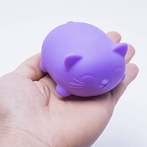 Animal Stress Ball, Juguetes Antiestrés Decompression Toy, Juguetes Kawaii Gato Lindo Mini Bolas de Estrés Bola Juguetes Regalos para Niños Adultos