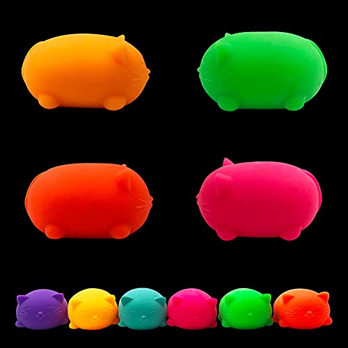 Animal Stress Ball, Juguetes Antiestrés Decompression Toy, Juguetes Kawaii Gato Lindo Mini Bolas de Estrés Bola Juguetes Regalos para Niños Adultos