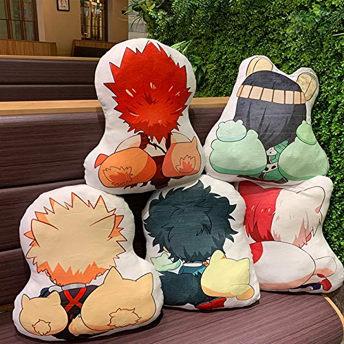 Anjinguang My Hero Academia Almohada Muñeca Juguetes de peluche Bakugou Katsuki Todoroki Shoto Midoriya Izuku Boku Cojín de peluche suave lindo regalo de anime