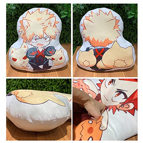 Anjinguang My Hero Academia Almohada Muñeca Juguetes de peluche Bakugou Katsuki Todoroki Shoto Midoriya Izuku Boku Cojín de peluche suave lindo regalo de anime