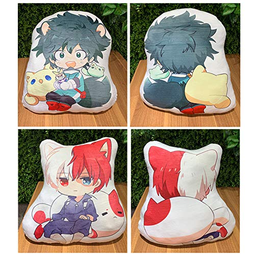 Anjinguang My Hero Academia Almohada Muñeca Juguetes de peluche Bakugou Katsuki Todoroki Shoto Midoriya Izuku Boku Cojín de peluche suave lindo regalo de anime