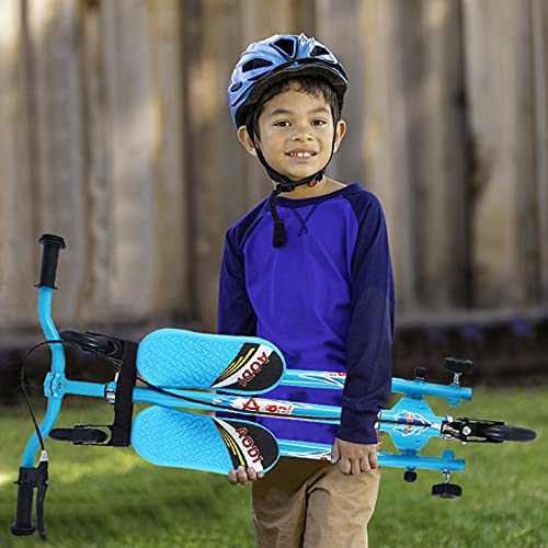 AOODIL Drifting Scooter para niños, 3 Ruedas Plegable Swing Scooters Tri Slider Plegable Push Wiggle con Mango Ajustable y 2 Ruedas LED traseras para niños y niñas de 3 a 10 años