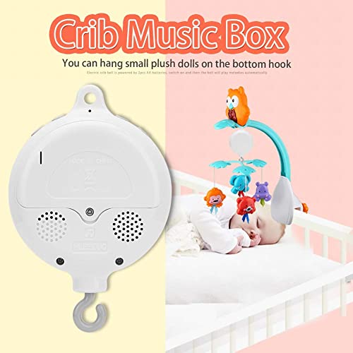 Aramox Bebé cunas Musicales móviles Juguetes Cama de bebé Bell Caja de música eléctrica con 12pcs melodías Dulces