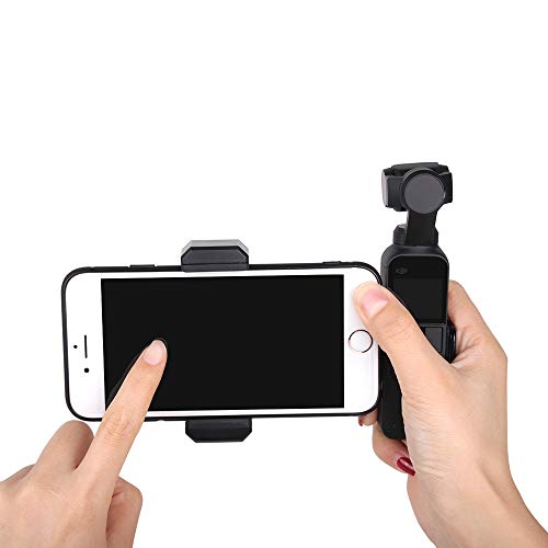 ARCADORA Negro multifuncional soporte de teléfono móvil kit clip titular de teléfono+trípode+selfie stick para DJI OSMO bolsillo y 2 cámara cardán