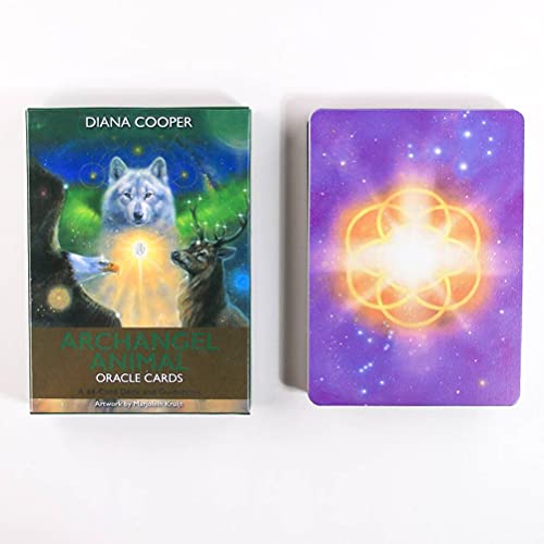 Arcángel Animal Oracle Tarjetas Tablero Tablero Tablero Deck Juegos Tarot Cards Adivination Fate Tarjeta Tarjeta Tarjeta de Vacaciones Familia Familia Regalo