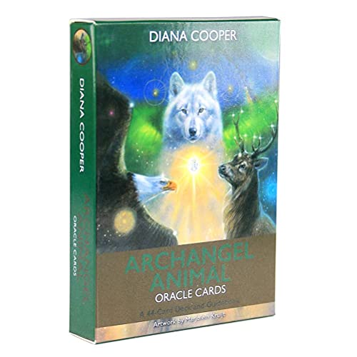 Arcángel Animal Oracle Tarjetas Tablero Tablero Tablero Deck Juegos Tarot Cards Adivination Fate Tarjeta Tarjeta Tarjeta de Vacaciones Familia Familia Regalo