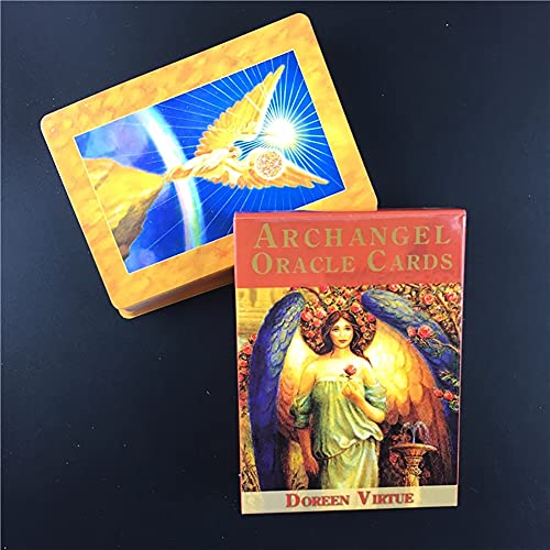 Arcángel Oracle Tarjetas Tablero Tablero Deck Games Tarot Cards Divination Fate Tarjeta de Juego Familia Familia Regalo,with Bag,Standard