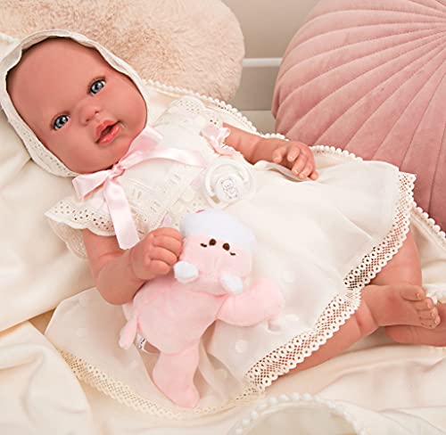 Arias- Bebe Reborn Gaia con manta y peluche