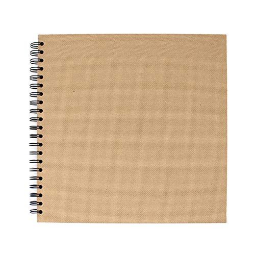 Artway Cuaderno de Dibujo Cuadrado, Negro, 285 x 285 mm