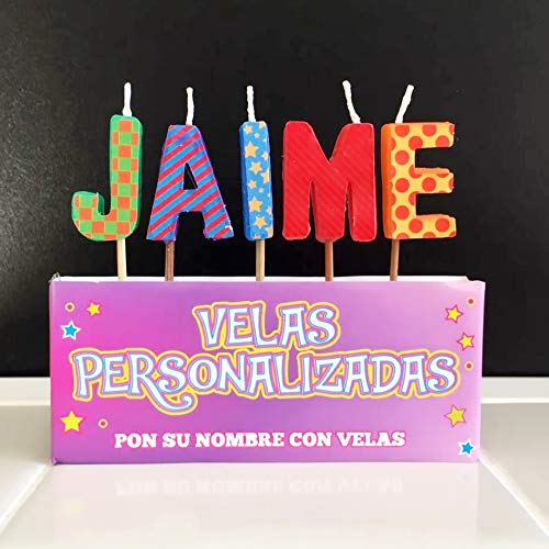 通用 ASGRADO Velas de cumpleaños con Nombre y Numero Colores,Regalo de cumpleaños, Personalizadas