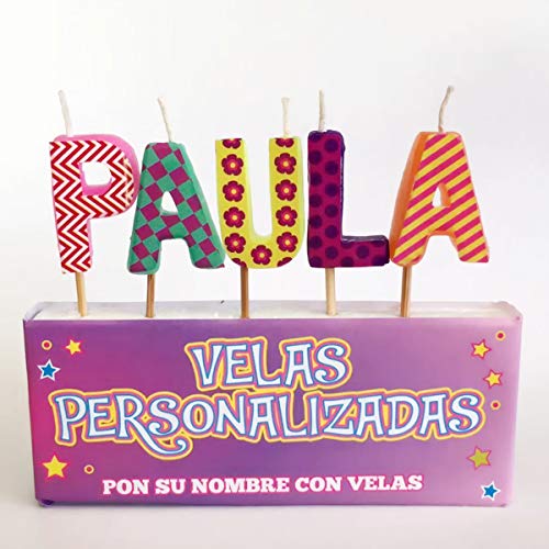 通用 ASGRADO Velas de cumpleaños con Nombre y Numero Colores,Regalo de cumpleaños, Personalizadas