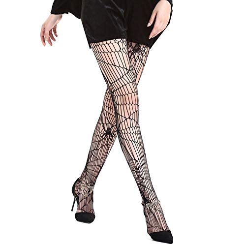 Asien 1 par de recuerdos de Halloween del Web de araña Net Pantyhose medias para mujeres adultos traje de Halloween calcetería