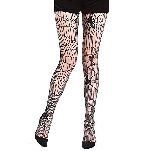 Asien 1 par de recuerdos de Halloween del Web de araña Net Pantyhose medias para mujeres adultos traje de Halloween calcetería