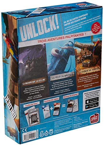 Asmodee SCUNL02FR - Juego de Aventuras Unlock Mystery Adventures