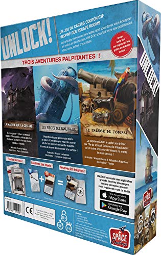 Asmodee SCUNL02FR - Juego de Aventuras Unlock Mystery Adventures