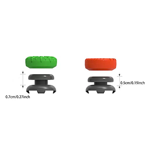 Asotagi Juego de 8 piezas de goma de silicona mango agarre pulgar agarre Rocker Cap compatible con mango XboxSeries