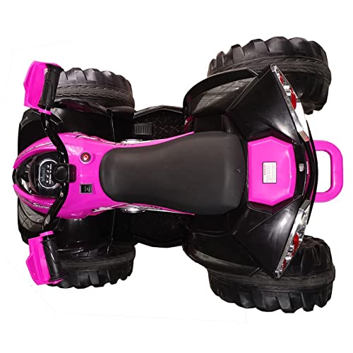 ATAA Quad eléctrico Infantil 12v - Rosa - Quad eléctrico para niños y niñas con batería 12v y Mando para Padres