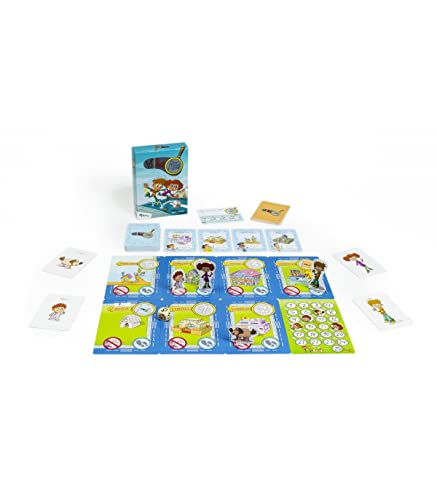 Atomo Games-Los Busca Pistas Juego de Cartas, Multicolor (AT030)