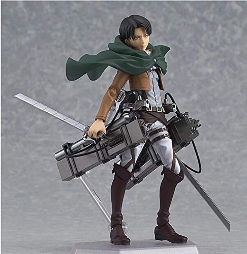 Attack On Titan Anime Figure Eren Mikasa Levi Ackerman Figma PVC Figura De Acción Colección Modelo Colección De Juguetes