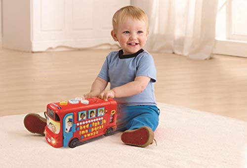 Autobús sonoro de VTech, para bebés, en rojo