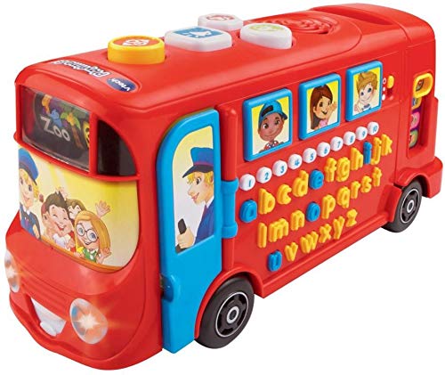 Autobús sonoro de VTech, para bebés, en rojo