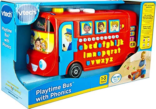 Autobús sonoro de VTech, para bebés, en rojo