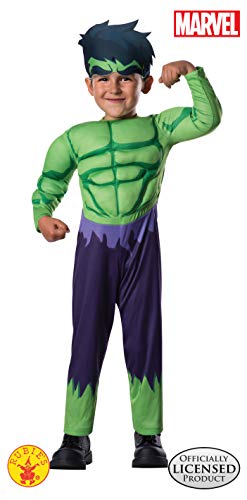 Avengers - Disfraz de Hulk Deluxe para niños, infantil talla 1-2 años (Rubies 620016-T)