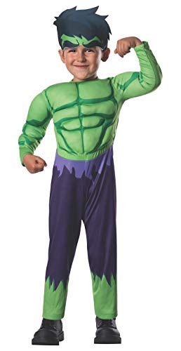 Avengers - Disfraz de Hulk Deluxe para niños, infantil talla 1-2 años (Rubies 620016-T)