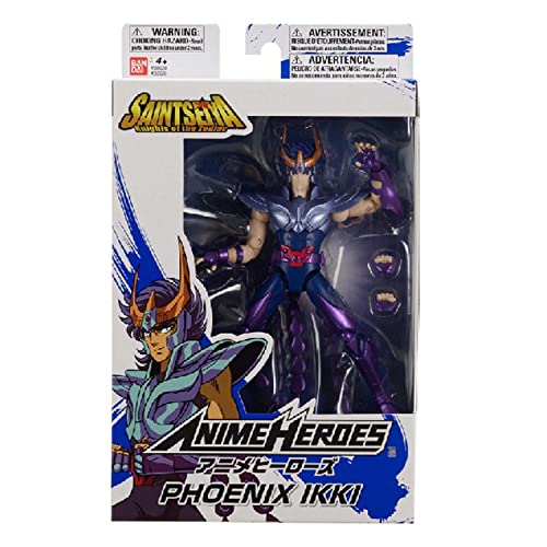 Bandai Anime Heroes-Saint Seiya, Los Caballeros del Zodiaque-Figurina Ikki de Phoenix 17 cm-36926 y 36926