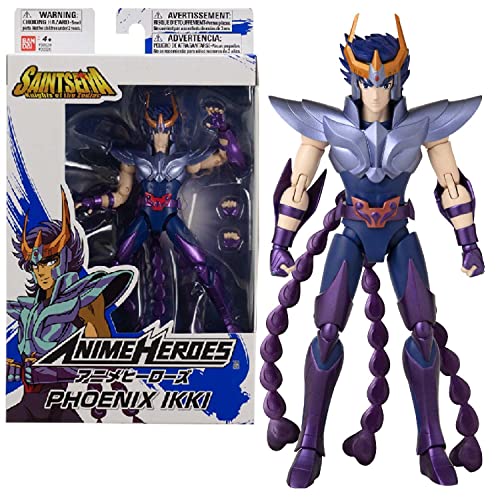 Bandai Anime Heroes-Saint Seiya, Los Caballeros del Zodiaque-Figurina Ikki de Phoenix 17 cm-36926 y 36926