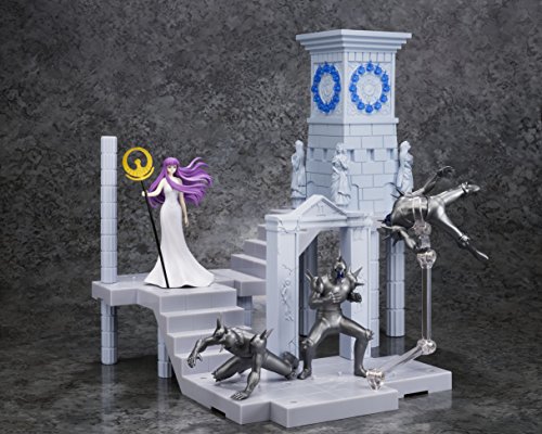 BANDAI- Atenea Diosa y Extension Set Reloj Santuario, Figura de 10 cm, Saint Seiya DD Panoramation (BDISS128496)