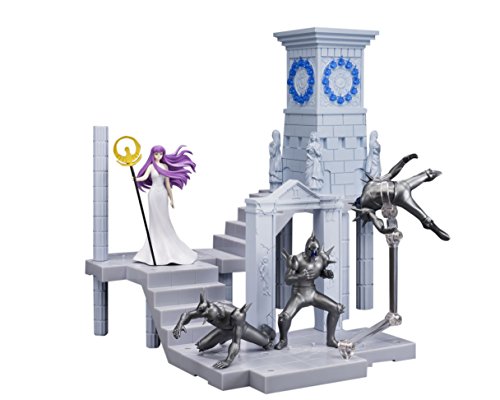 BANDAI- Atenea Diosa y Extension Set Reloj Santuario, Figura de 10 cm, Saint Seiya DD Panoramation (BDISS128496)