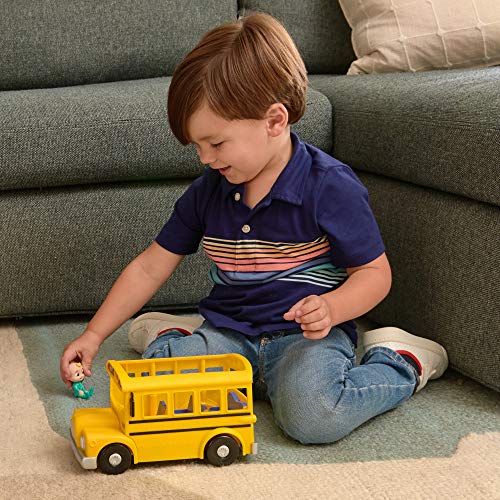 BANDAI CMW0015AZ Cocomelon - Juguete de Aprendizaje para autobús Escolar, Color Amarillo