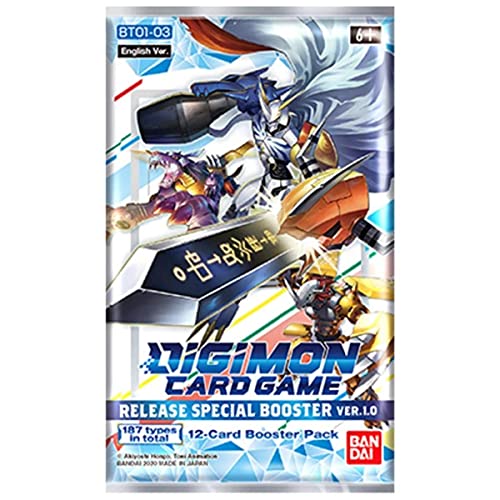 Bandai - Juego de Cartas Digimon: Versión Especial Booster 1.0 - Juego de Cartas de Trading