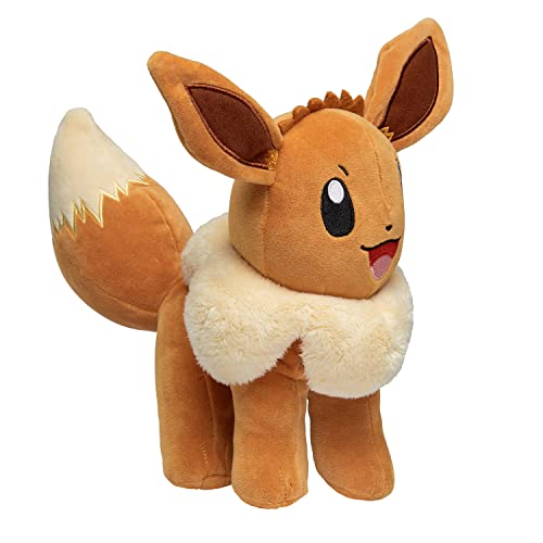 Bandai Pokémon Evoli (Eevee) - Peluche de 30 cm Todo suave-WT0061, WT0061