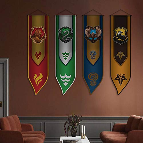 アサヒ飲料 Banderín de Harry Potter para casa de Hogwarts, Gryffindor, Slytherin, Hufflepuff, Ravenclaw, fiesta