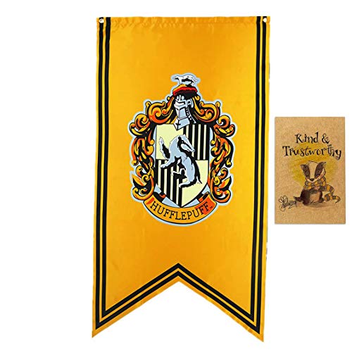 アサヒ飲料 Banderines de Harry Potter con diseño de casa de Hogwarts, para interior y exterior, para fiestas de Gryffindor Slytherin Hufflepuff Ravenclaw