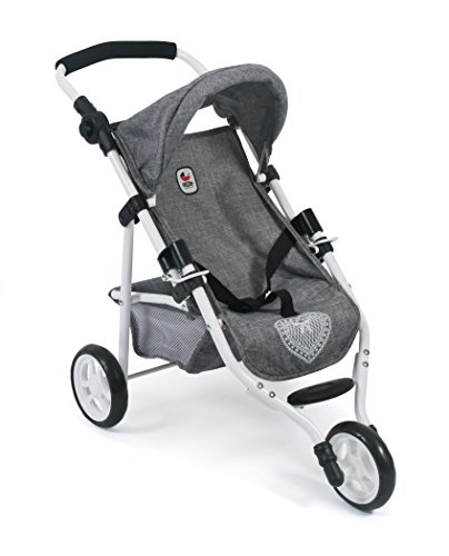 Bayer Chic 2000 612 76 Jogging Buggy Lola, muñeca Carro, Jeans Gris