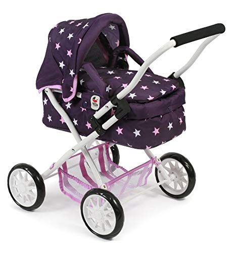 Bayer Chic 2000-Cochecito para muñecas Smarty, Color Morado (555-71)