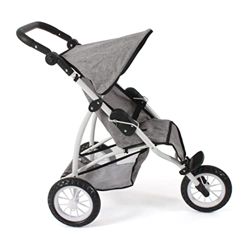 Bayer Chic 2000-Leon-Carrito para muñecas, Color Gris Mezclado (613 19)