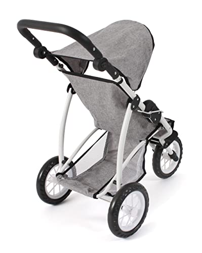 Bayer Chic 2000-Leon-Carrito para muñecas, Color Gris Mezclado (613 19)