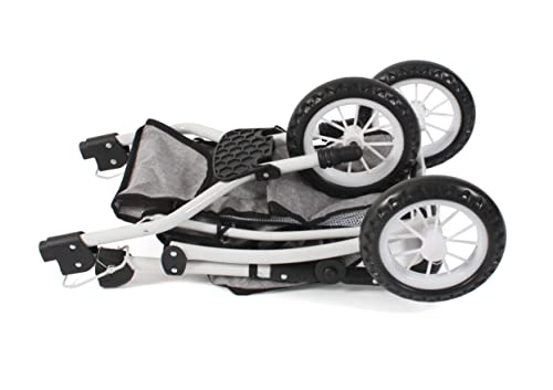 Bayer Chic 2000-Leon-Carrito para muñecas, Color Gris Mezclado (613 19)